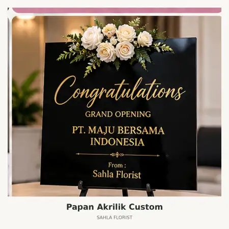 Papan Bunga Akrilik Rs Pondok Indah